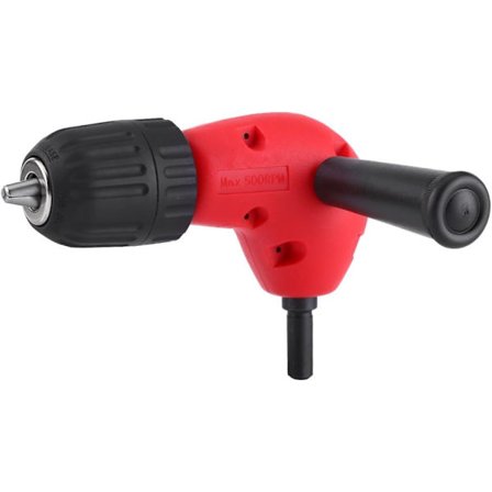 1 kpl 90 asteen sähköinen oikean kulman poraus 9,5 mm pyöreä varsi avaimeton istukka