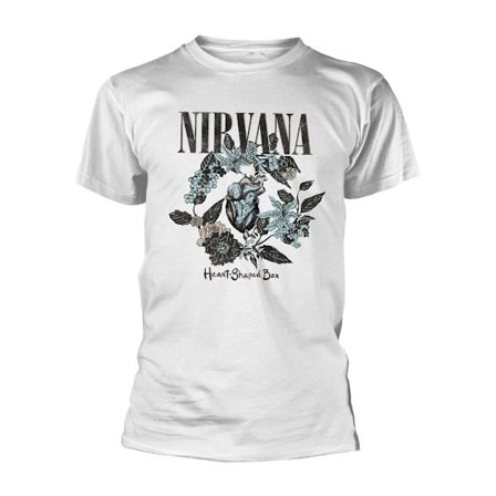 Nirvana Unisex Vuxen Hjärtformad Box T-shirt XL Vit