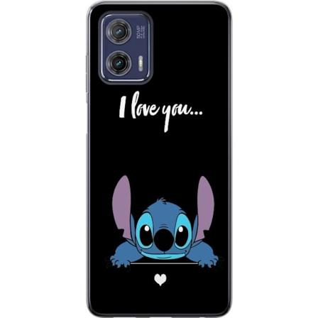 Motorola Moto G73 Gennemsigtig cover Stitch Jeg Elsker Dig