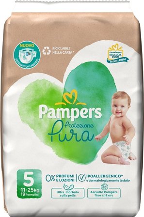 Pampers Taglia 5 Protezione Pura 19 Pannolini