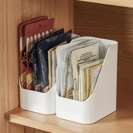 1/2/4 stk. Opbevaringsboks til Køleskab og Skrivebord, Åben Front, Multifunktionel Organizer_OF