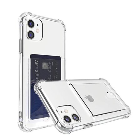 Transparent bakskal med kortfack iPhone 12 mini