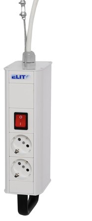 Elit 1172583 Hänguttag 2 uttag, jordad, Strömbrytare & vägguttag