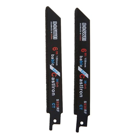 2st 150mm 6'' Karbid Tigersågblad För Kapning av Keramik Gjutjärn S930