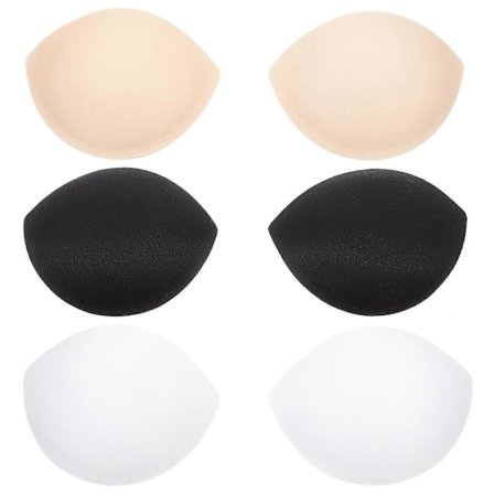 3 Par BH Indlæg BH Puder Polstrede BH Indlæg Push Up BH Puder Bikini BH Indlæg