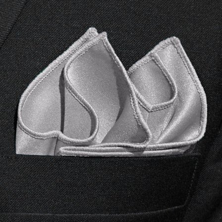 Batistă de buzunar Basic gri deschis pentru bărbați - Batiste de buzunar monocrome