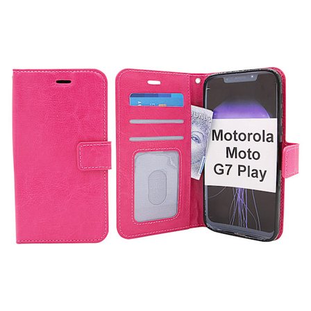Crazy Horse Wallet Motorola Moto G7 Play
