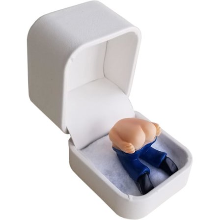 Det fiser når du slår den på! "Valentine's Day spøk gave! (med prutende rumpe ringboks, ingen ring) som sett på bachelorette!