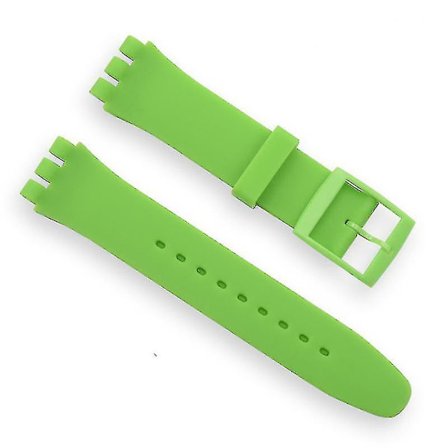 Svart klockband för swatch-rem Spänne för swatch Silikon watch 17 mm 19 mm 20 mm gummiband 16 mm watch Tillbehör-blå