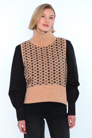 Hést Logo Vest Dame - Beige