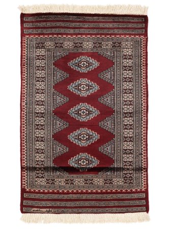 Pakistan Bokhara 3Ply Rug 80X124 Black/Brown Wool, Pakistan