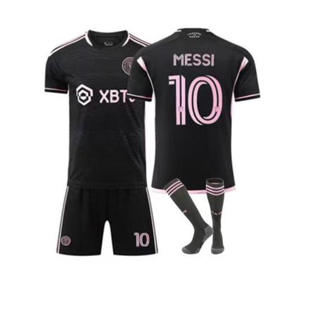 23-24 Inter Miami CF Borta fotbollströja för barn nr 10 Messi 16 16
