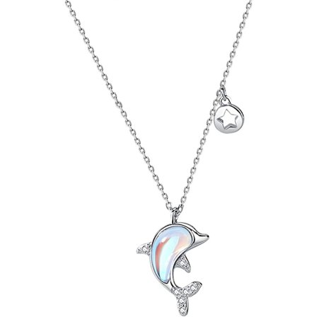 Htooo Kvinders Halskæde 925 Sølv Pige Vedhæng Halskæde