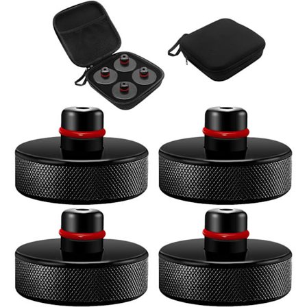 4 stk jekkpadblokk kompatibel med Tesla Model 3/Y/S/X, gummipute med oppbevaringsveske, jekkpad, jekkløfteputer