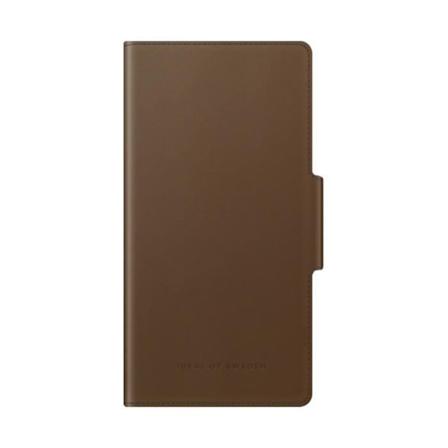 Luksus iPhone 13 Pro Folio-etui med kortholder IDEAL OF SWEDEN Brun kastanj