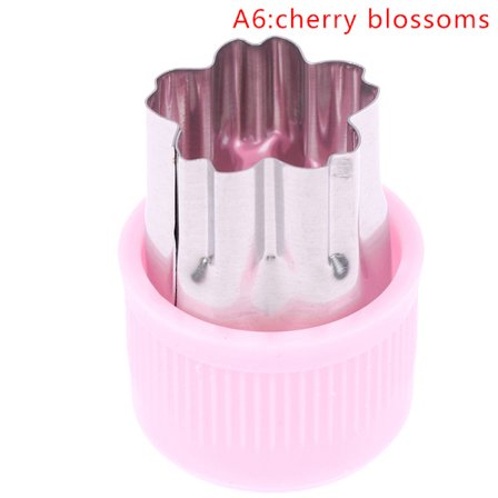 Grönsaker ter Plasthandtag Rosa Rostfritt Fruktting Die Kit