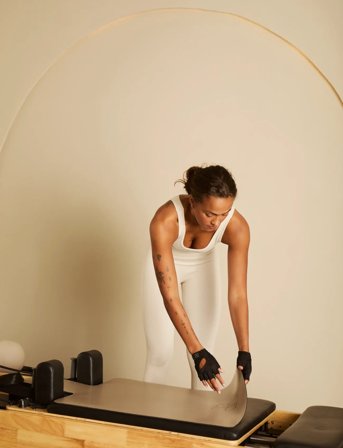 Moonchild Yoga Wear Moonchild Pilates Reformer Mat - Beige - ONE SIZE