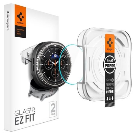 Spigen Glas.TR "Ez-Fit" herdet glass for Samsung Galaxy Watch 8 46mm - gjennomsiktig