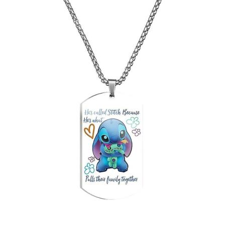 Stitch Lilo Anime Halskjede Smykker Anheng Cosplay Tilbehør Julegave