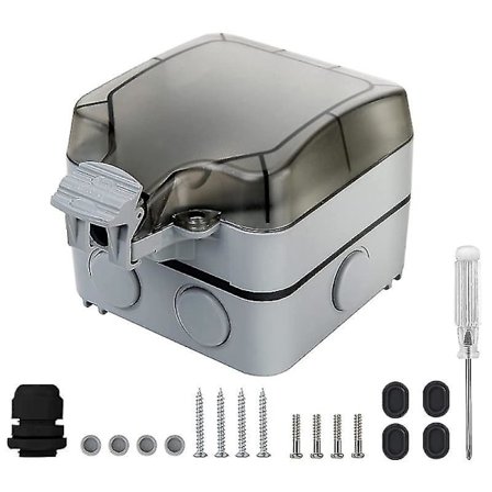 Utomhusuttag Ip66 Vattentätt Dubbeluttag Vägguttag Utomhusanslutning