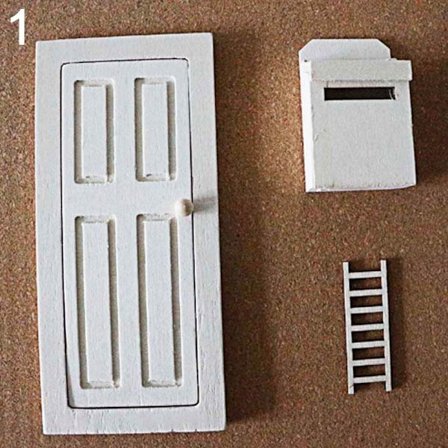 Dekorationer til boligmodeller af træramme 1 1