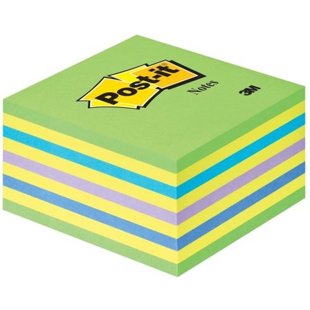 3M Post-it Note Cube 76x76 Mélange de couleurs Néon 2