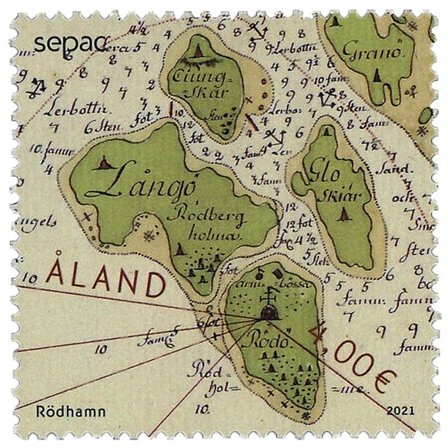 Åland - SEPAC 2021 historisk landkort - Postfrisk frimærke