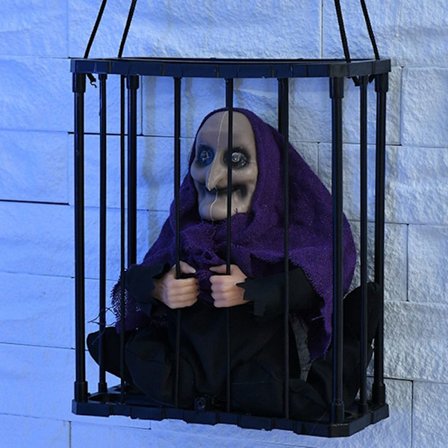 Simulerad dekoration av fångbur A A