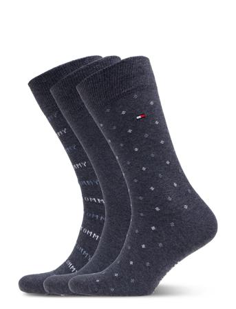 Th Men Sock 3P Giftbox Underwear Socks Regular Socks Multi/mönstrad Tommy Hilfiger