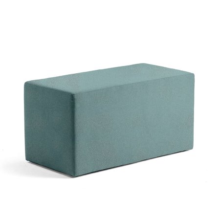 Seating block CASUAL, 1000x500 mm, fabric CURA, turquoise