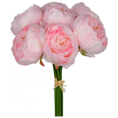 Pionbukett Rosa - Kunstig Blomst