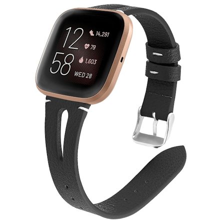 Sort Sort kompatibel med Fitbit Versa 2 Rem kompatibel med Fitbit Versa 2