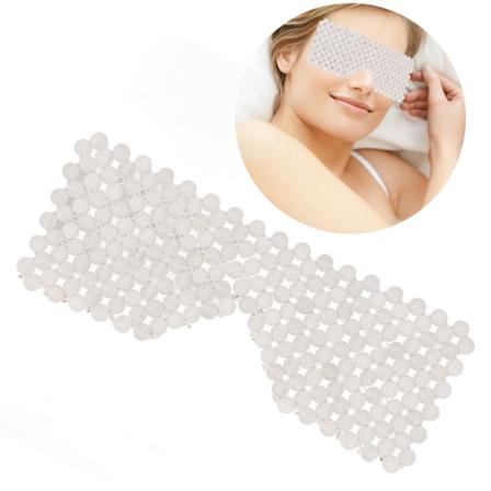 Jadestone Ögonbindlar för att Lindra Ögontrötthet, Minska Ödem, Slät Yta, Ögonmassage, Sömn, Vit
