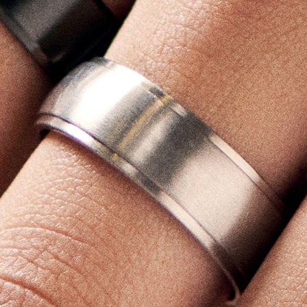 Aesop Louis Silver-tone Titanium Ring for Men - Titanium rings
