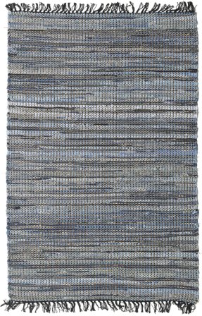 Small Sonja Denim Rug - Blue/Black 100X160 Cotton