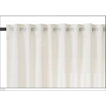 Rootz 2 -osainen asetettu liinavaatteet Look -verhot - puoliläpinäkyvät vole - silmät verhot - UV -suoja - valkoinen 135 cm x 225cm