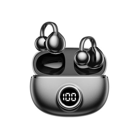 Langattomat luujohtokuulokkeet avoimella muotoilulla ja digitaalisella näytöllä, yhteensopivat älypuhelinten, tablettien ja kannettavien tietokoneiden