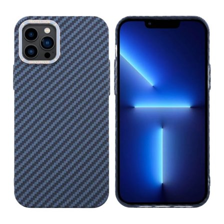 Kolfiber Skal iPhone 12/12 Pro - Blå