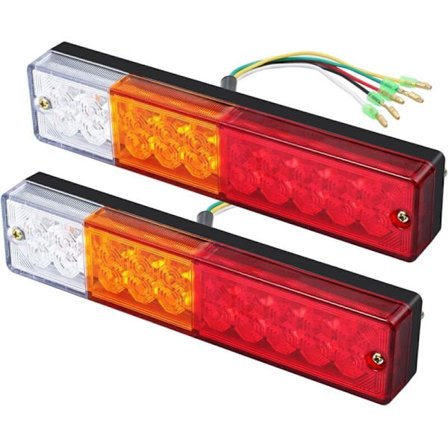 LED Bakljus 2-pack 40 LED Universal Bakre Blinkersljus 12V 24V Kompatibel med Lastbil Släpvagn Husvagn Båt Husbil