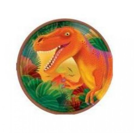 Assietter dinosaurie 8-pack - Dinosaurie Kalas Dekoration - Kalaslagret.se