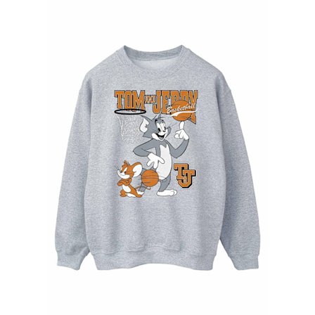 Tom och Jerry Herr Spinning Basketboll Sweatshirt M Sports Grey