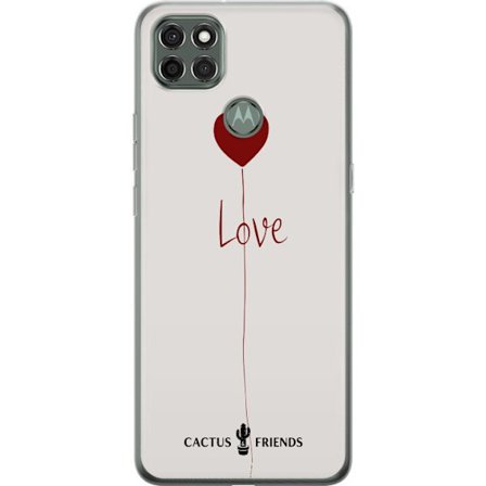 Yhteensopiva Puhelinkuori Motorola Motorola Moto G9 Power Cactus and Friends - Love Balloon Minimal