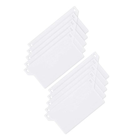 127 mm plastbottenplatta, en uppsättning med 10 portabla vertikala persienner med vikter.