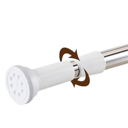 Spännstång för Gardin Dusch Justerbar Stång Fjäder Spänning Enkel Installation