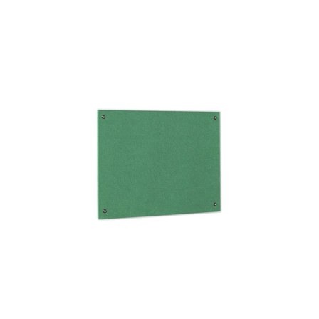 Recycled fire-retardant noticeboard, 900x600 mm, green