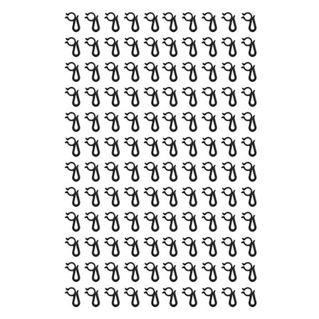 120 stk. Gjenbrukbare vanntette plastikk utendørs julelys klips ferie festdekorasjoner svart