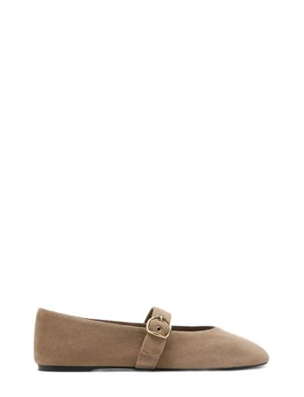 Mango | Suede Leather Ballet Flats | 36
