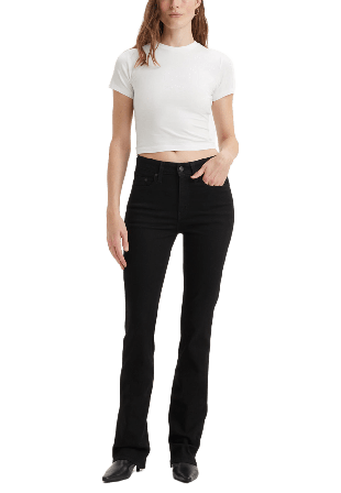 Levi's 725 High Rise Bootcut Jeans Dam Svart 25/30