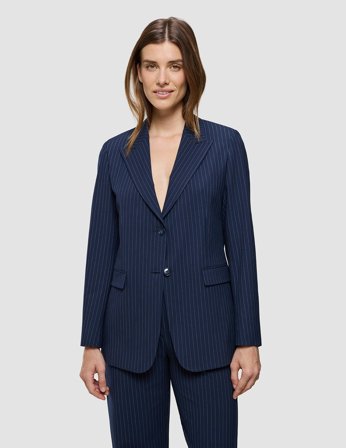 Shaping New Tomorrow - Damen - Essential Blazer - Navy Pinstripe - Regular - Größe M