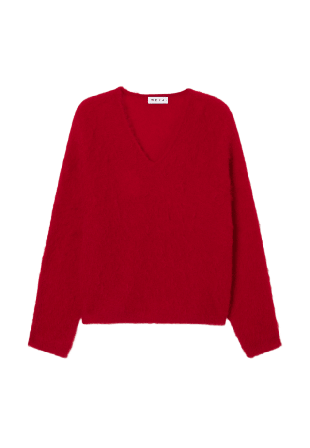 Wera Jumper IDUN Stickat Röd XS